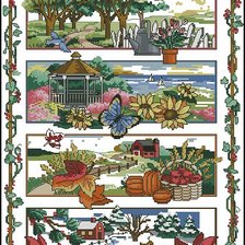 Схема вышивки «Времена года»