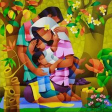 Схема вышивки «The Family»