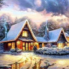 Схема вышивки «Зима»