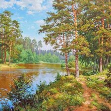 Схема вышивки «пейзаж»