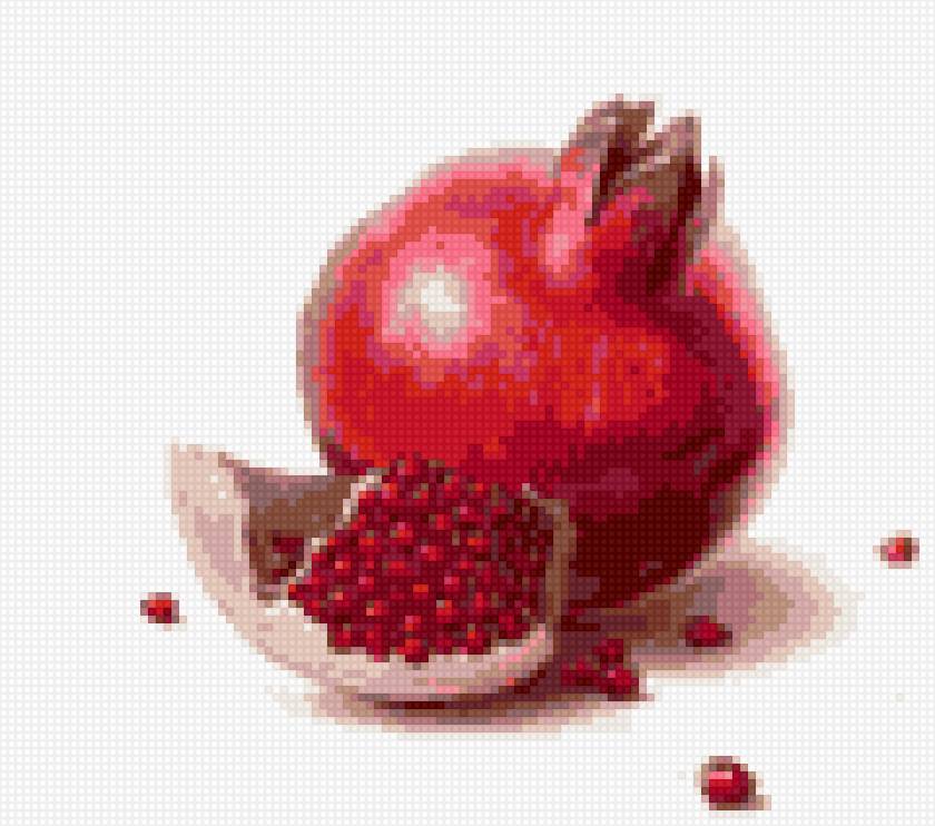 Гранат с долькой и зернышками 120 - долька, зернышки, гранат - предпросмотр