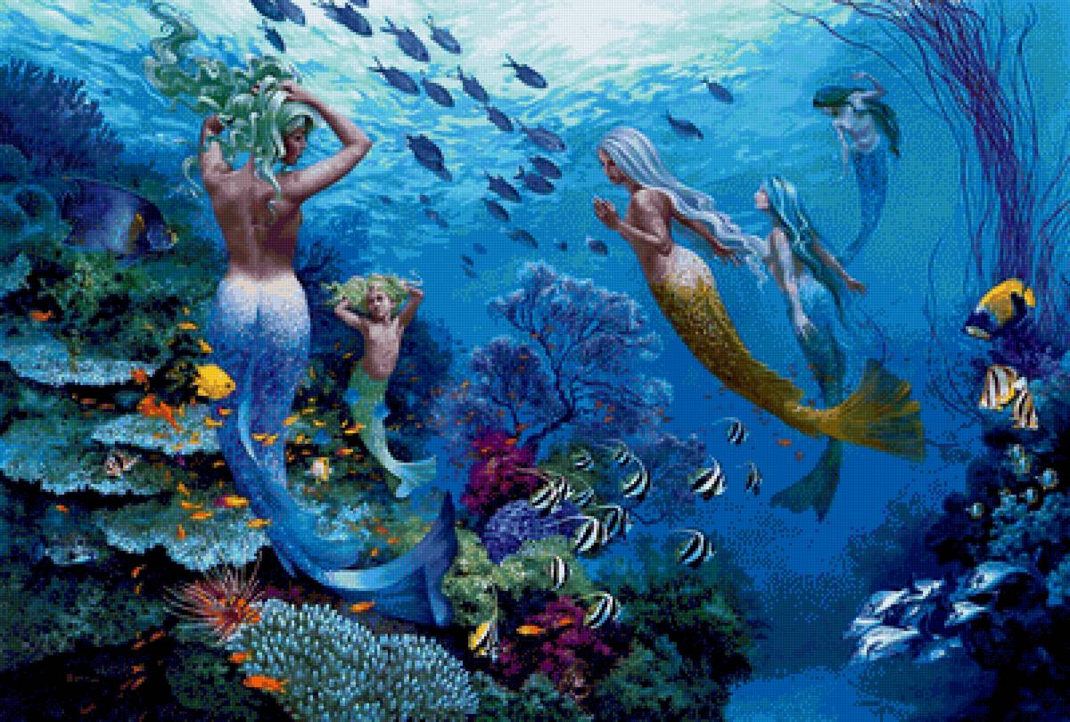 ДЖЕЙМС КРИСТЕНСЕН. СЁСТРЫ МОРЯ - картины, сказки - предпросмотр