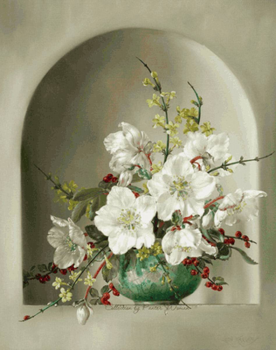 Букет Сесил Кеннеди - живопись, букет, цветы - предпросмотр