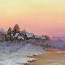 Схема вышивки «Горячий закат»