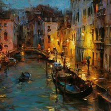 Схема вышивки «городской пейзаж дм. даниш»