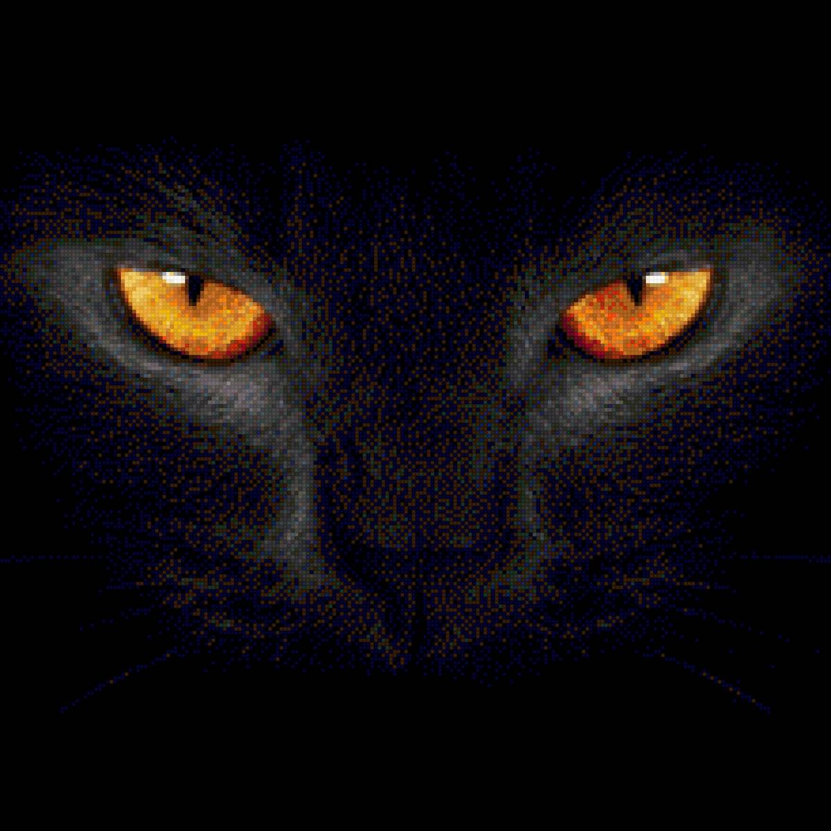 ojo de gato negro - almohadón - предпросмотр