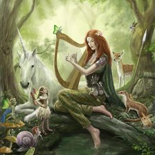 Схема вышивки «La música»