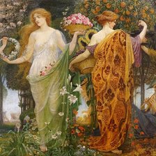 Схема вышивки «walter crane-4 estaciones»