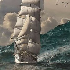 Схема вышивки «Парус»