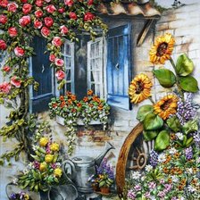 Схема вышивки «la ventana»