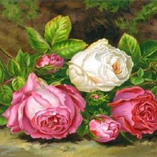 Схема вышивки «Boque de rosas.»