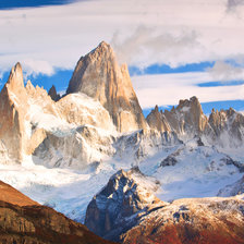 Схема вышивки «Горы»