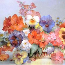 Схема вышивки «Pansies»