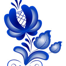 Схема вышивки «гжель2»