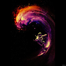 Схема вышивки «космо серфинг»