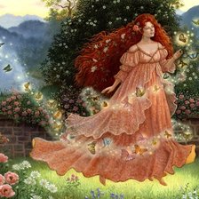 Схема вышивки «фея»