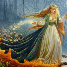 Схема вышивки «Дева»