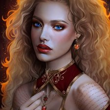 Схема вышивки «Дева»