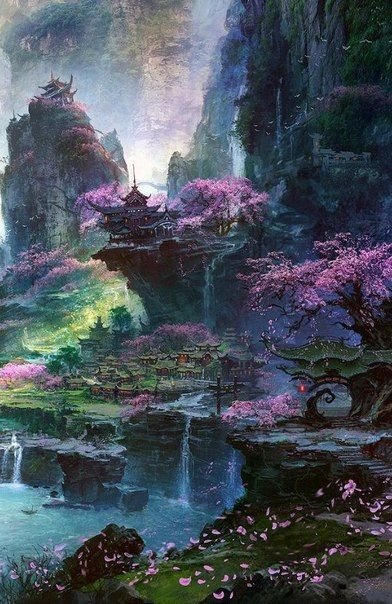 Весна в горах - восток, весна, горы - оригинал