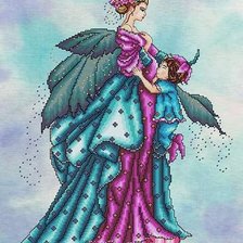 Схема вышивки «Mother Fairy and Child»