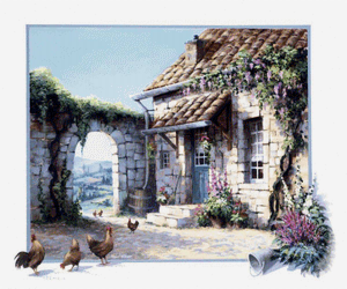 Дворик - рейнт висаар, лето - предпросмотр