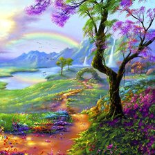 Схема вышивки «Пейзаж»