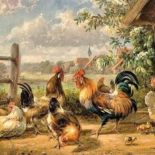 Схема вышивки «Henhouse»