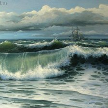 Схема вышивки «Море»