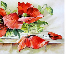 Схема вышивки «Маки.»