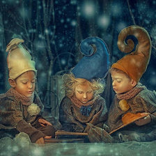 Схема вышивки «гномики»