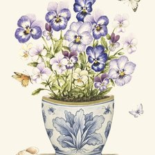 Схема вышивки «Pensamientos»