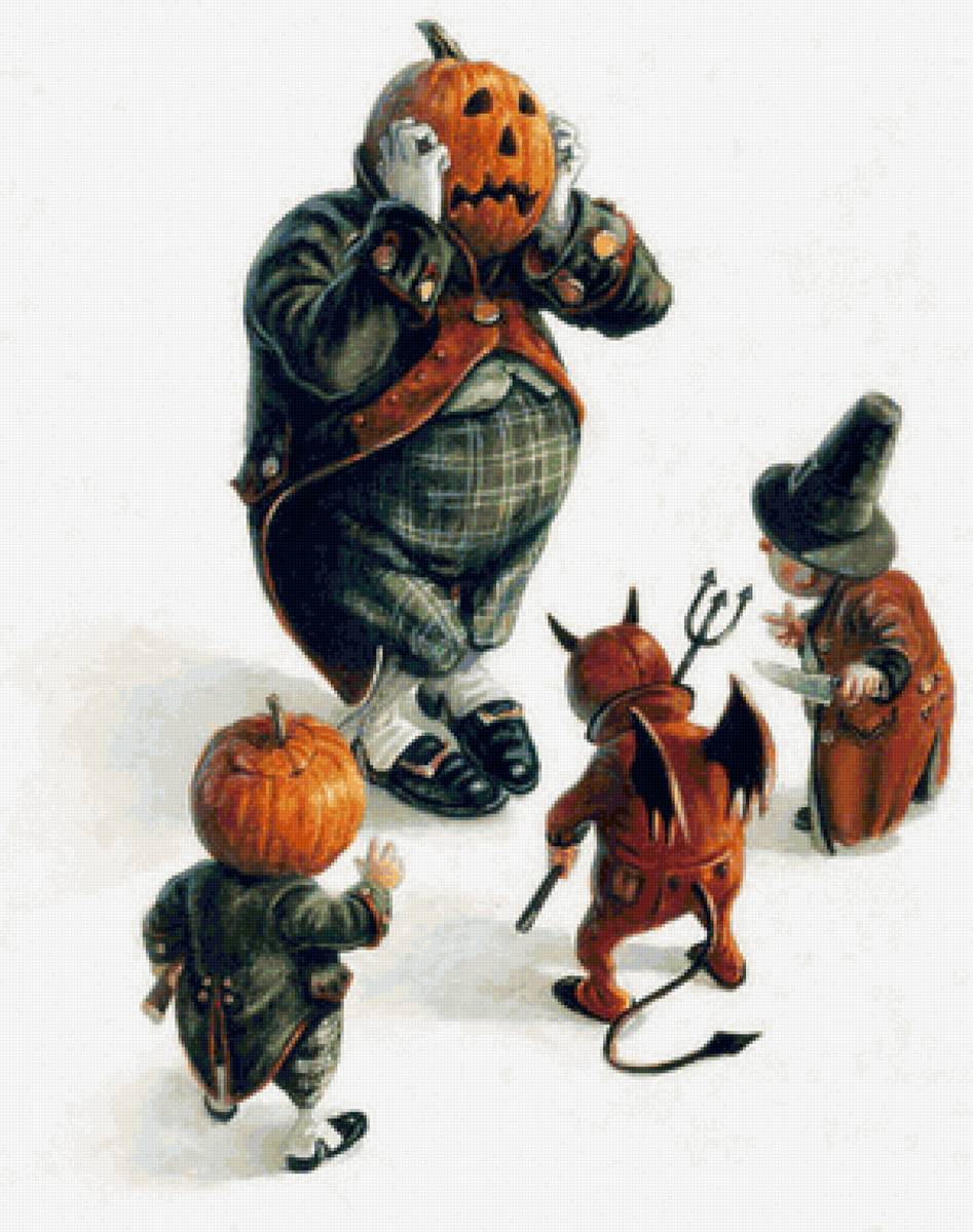 хэллоуин2 - фентези, гномы, худ. жан батист монж - предпросмотр