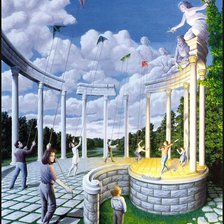 Схема вышивки «Запуская змея...»