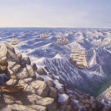 Схема вышивки «по волнам»