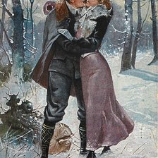 Схема вышивки «Поцелуй»