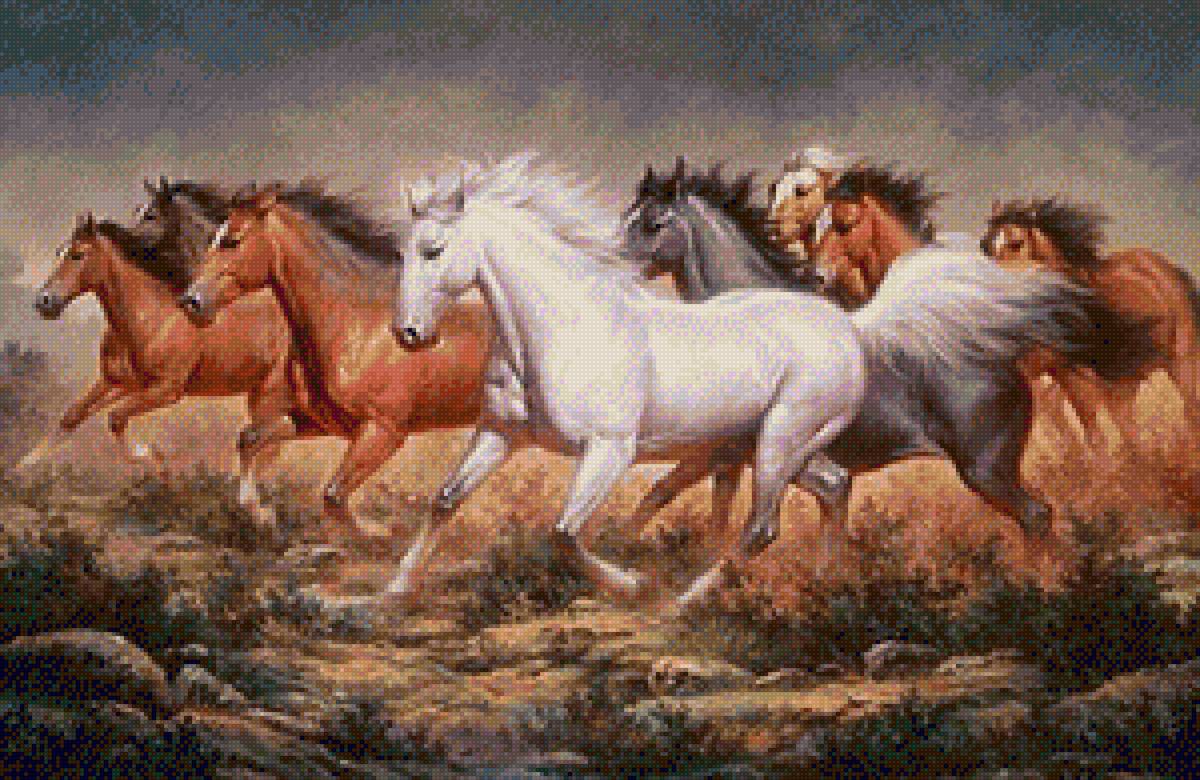 Running Horses - horses - предпросмотр