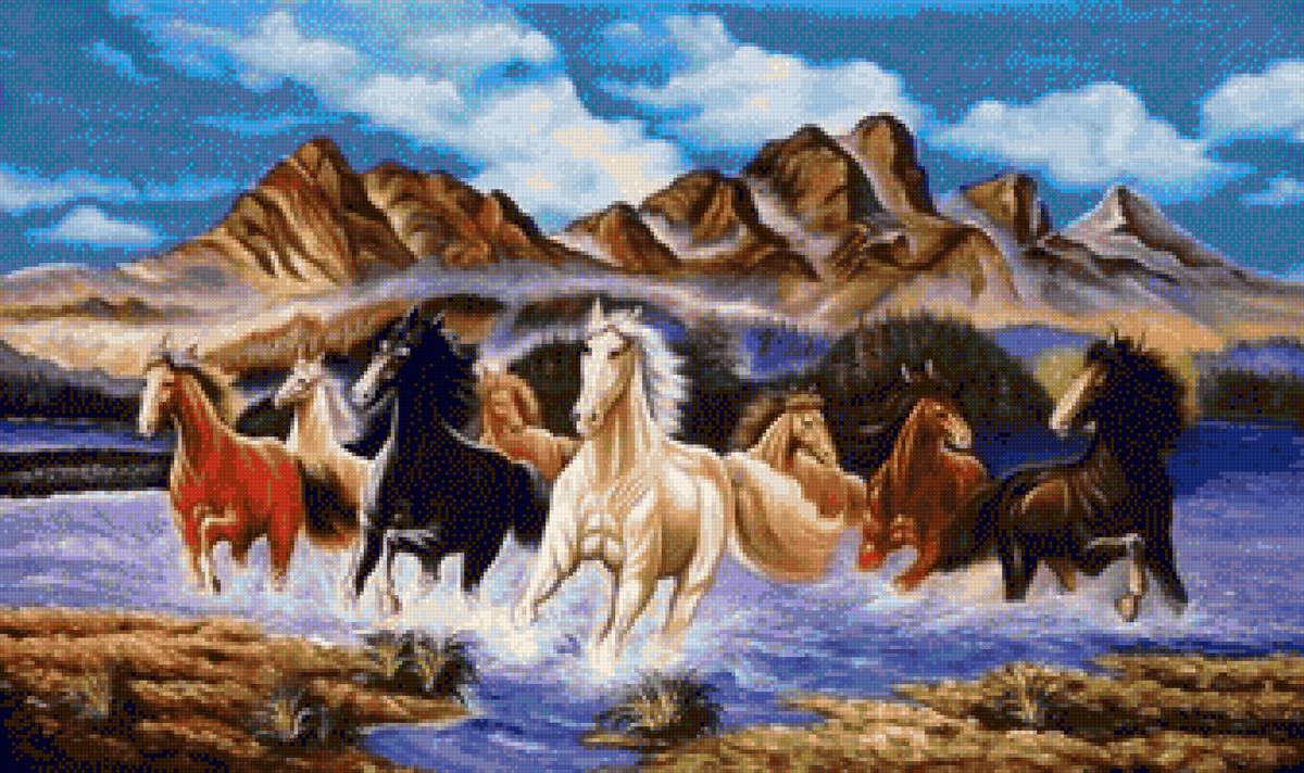 Running Horses - horses - предпросмотр