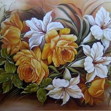 Схема вышивки «Цветы»