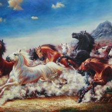 Схема вышивки «Wild Horses»