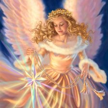 Схема вышивки «Ангел Рождества (Dona Gelsinger)1»