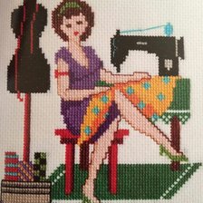 Схема вышивки «Модистка»