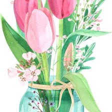 Схема вышивки «Tulipanes»