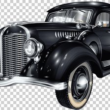 Схема вышивки «Coche de época»