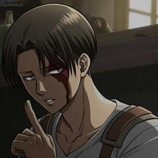 Схема вышивки «Леви Аккерман»