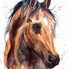 Схема вышивки «портрет акварелью»