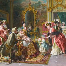 Схема вышивки «визит»