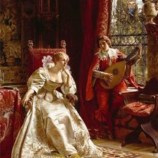 Схема вышивки «серенада у окна»