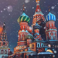 Схема вышивки «Москва Собор Василия Блаженного»