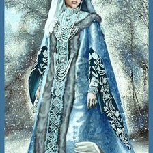 боярыня снегурочка (по дизайну открытки Н.Азарниной)