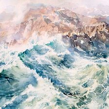 Схема вышивки «Волна. Море.»